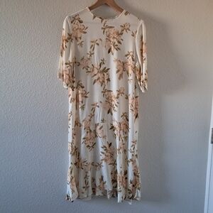 New Ganni St. Pierre Floral Dress